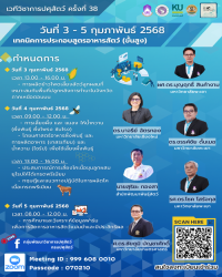 เวทีวิชาการปศุสัตว์ครั้งที่ 38 เรื่อง 