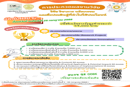 การประกวดผลงานวิจัยฯ